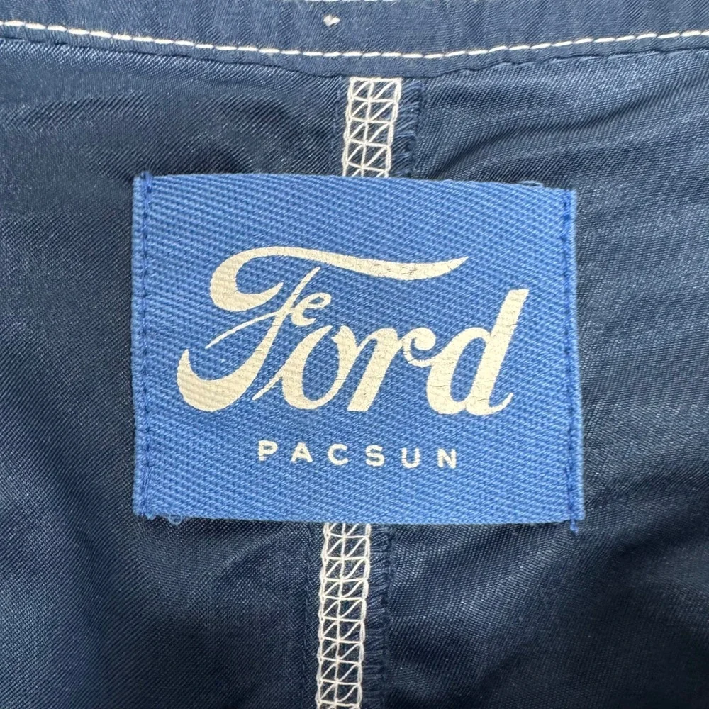 PacSun‎ Ford Motors Board Shorts Mens 32 Navy Blue Swim Trunks Vintage Logo 9170